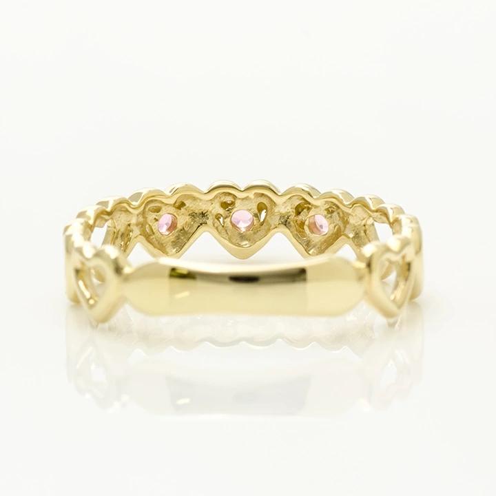 umu -アム- FINE JEWELRY STUIDIOピンクトルマリン ハート リングrg1295_u.jpg