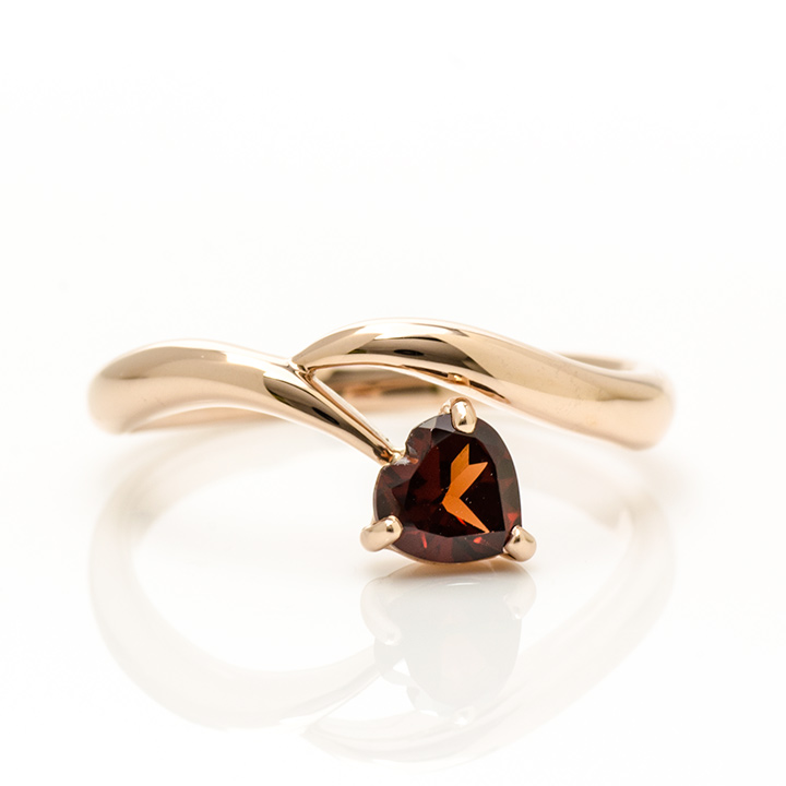 umu -アム- FINE JEWELRY STUIDIOK10 ガーネット ハート リングrg1296_m.jpg