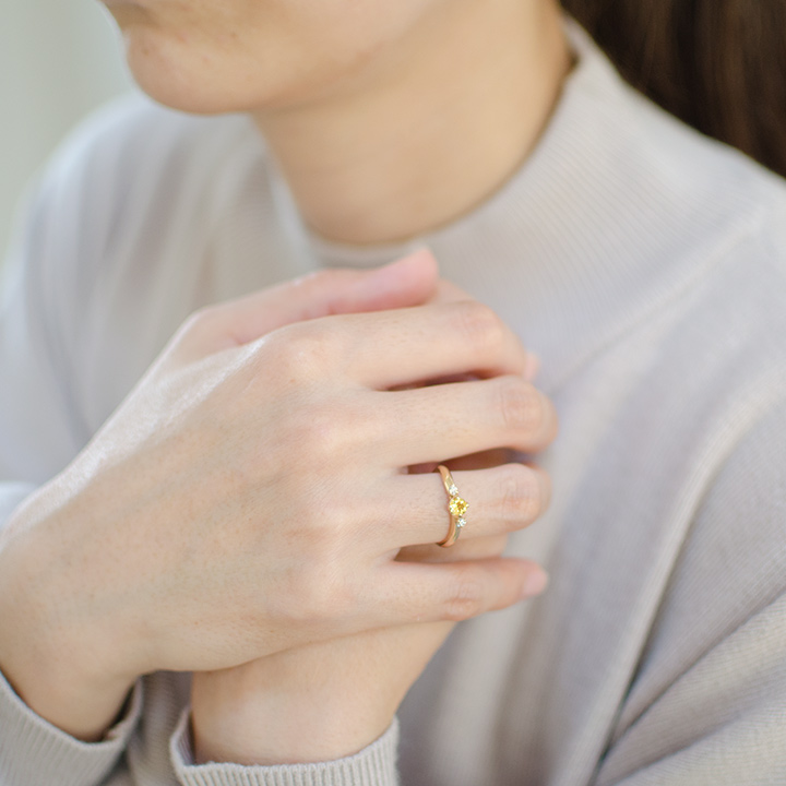 umu -アム- FINE JEWELRY STUIDIOイエローベリル ダイヤモンド リングrg1298_i2.jpg