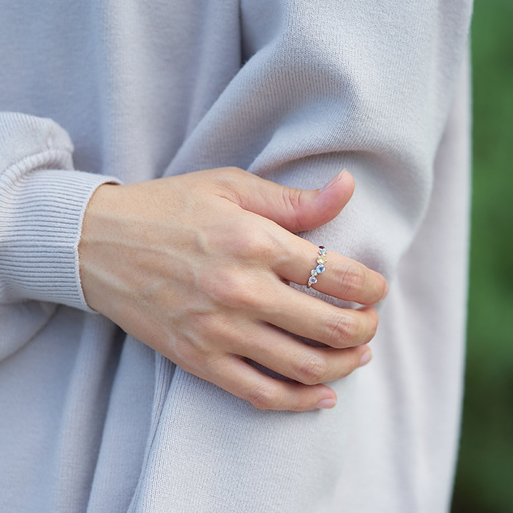 umu -アム- FINE JEWELRY STUIDIOK18 マルチカラーストーン リング 「Sunrise」rg1302_8.jpg