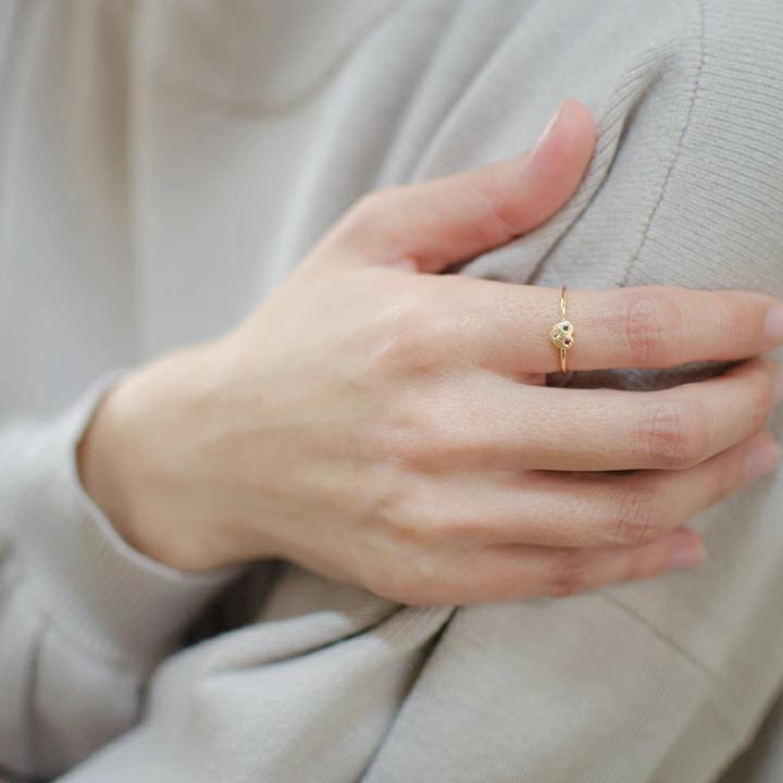 umu -アム- FINE JEWELRY STUIDIOK18 トリコロール リング ハートモチーフ 「certo」rg1306_i3.jpg