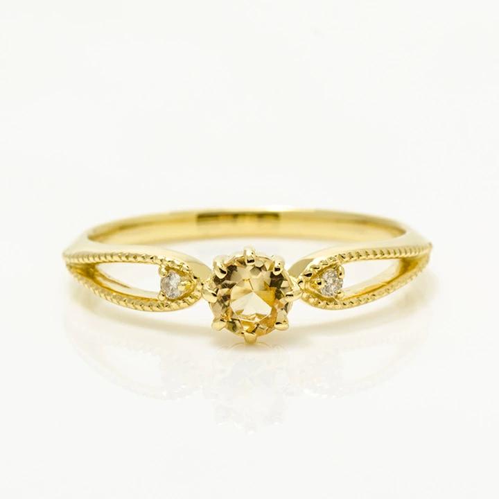 umu -アム- FINE JEWELRY STUIDIOインペリアルトパーズ ダイヤモンド リング 「rubacuori」rg1307_m.jpg