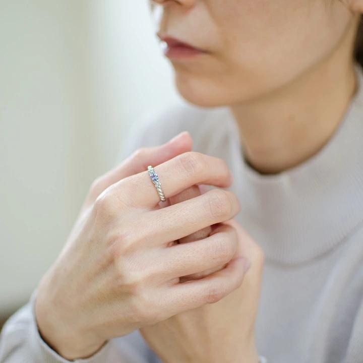 umu -アム- FINE JEWELRY STUIDIOK10 タンザナイト ダイヤモンド リングrg1313_i2.jpg