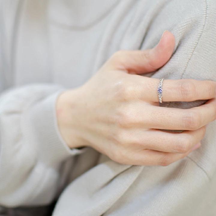 umu -アム- FINE JEWELRY STUIDIOK10 タンザナイト ダイヤモンド リングrg1313_i3.jpg