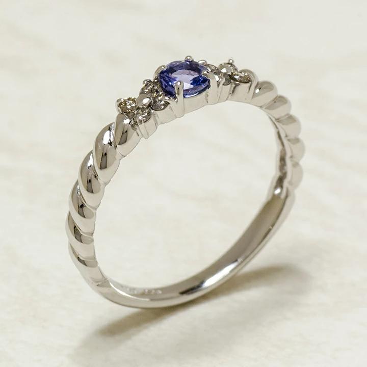 umu -アム- FINE JEWELRY STUIDIOK10 タンザナイト ダイヤモンド リングrg1313_kanban2.jpg