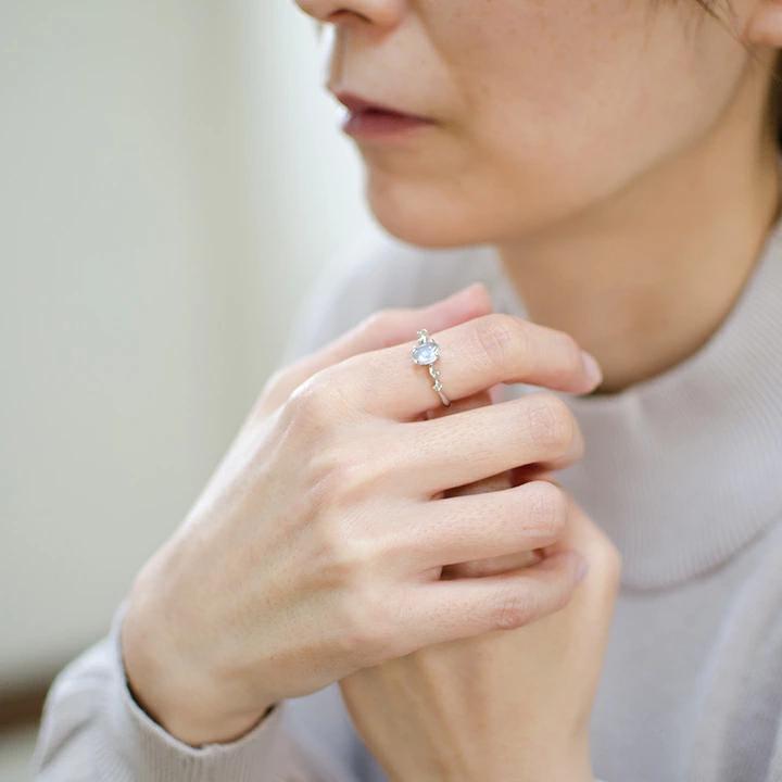 umu -アム- FINE JEWELRY STUIDIOカボション ブルームーンストーン ダイヤモンド リングrg1314_i2.jpg