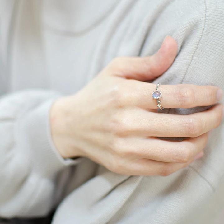 umu -アム- FINE JEWELRY STUIDIOカボション ブルームーンストーン ダイヤモンド リングrg1314_i3.jpg