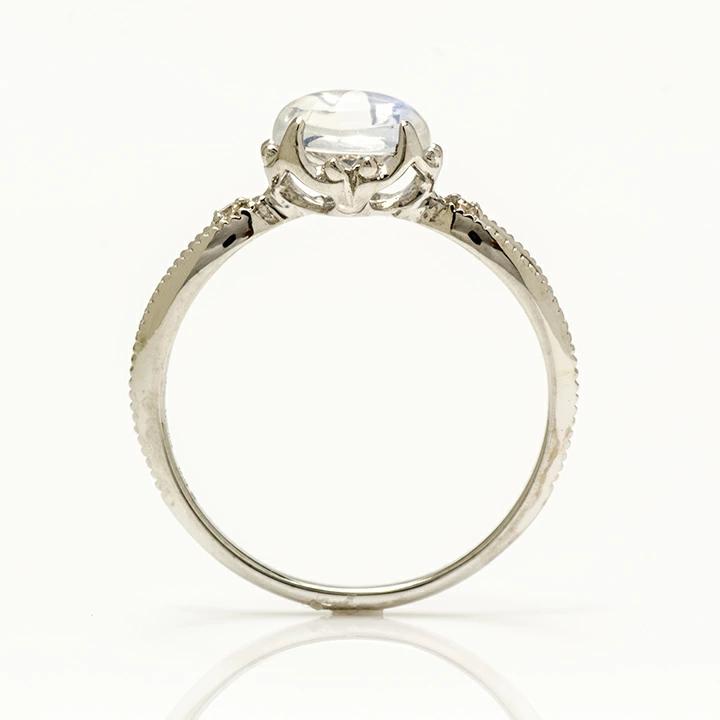 umu -アム- FINE JEWELRY STUIDIOカボション ブルームーンストーン ダイヤモンド リング 「florido」rg1315_s.jpg