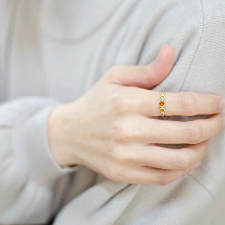 umu -アム- FINE JEWELRY STUIDIOK10 イエローグラデーション リング 「cerchio」rg1318_i3.jpg