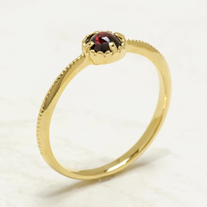 umu -アム- FINE JEWELRY STUIDIOカボション パイロープガーネット リング 「amaretto」rg1320_kanban2.jpg