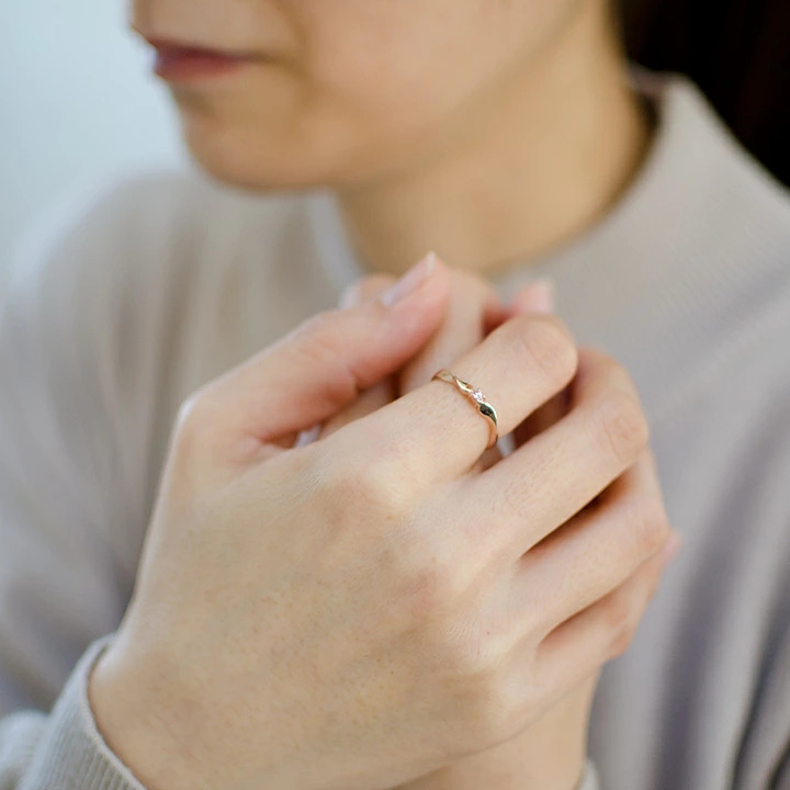 umu -アム- FINE JEWELRY STUIDIOK10 ピンクトルマリン リング 「ondina」rg1322_i2.jpg