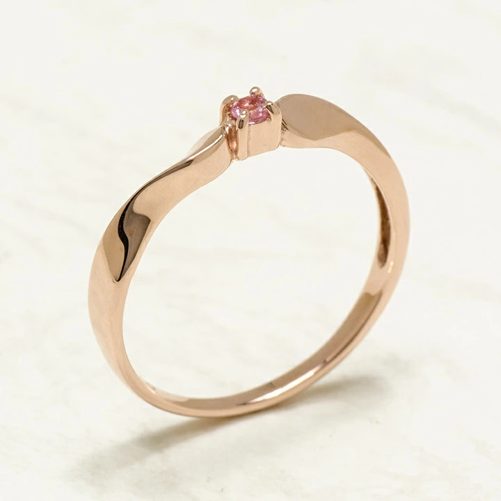 umu -アム- FINE JEWELRY STUIDIOK10 ピンクトルマリン リング 「ondina」rg1322_kanban2.jpg