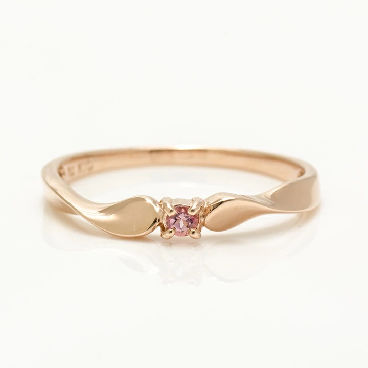 umu -アム- FINE JEWELRY STUIDIOK10 ピンクトルマリン リング 「ondina」rg1322_m.jpg