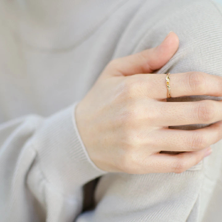 umu -アム- FINE JEWELRY STUIDIOシトリン リング 「ondina」rg1323_i3.jpg