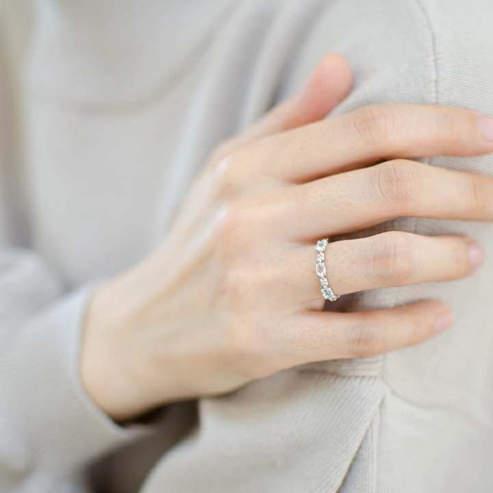 umu -アム- FINE JEWELRY STUIDIOアクアマリン ダイヤモンド リング 「purezza」rg1331_i3.jpg