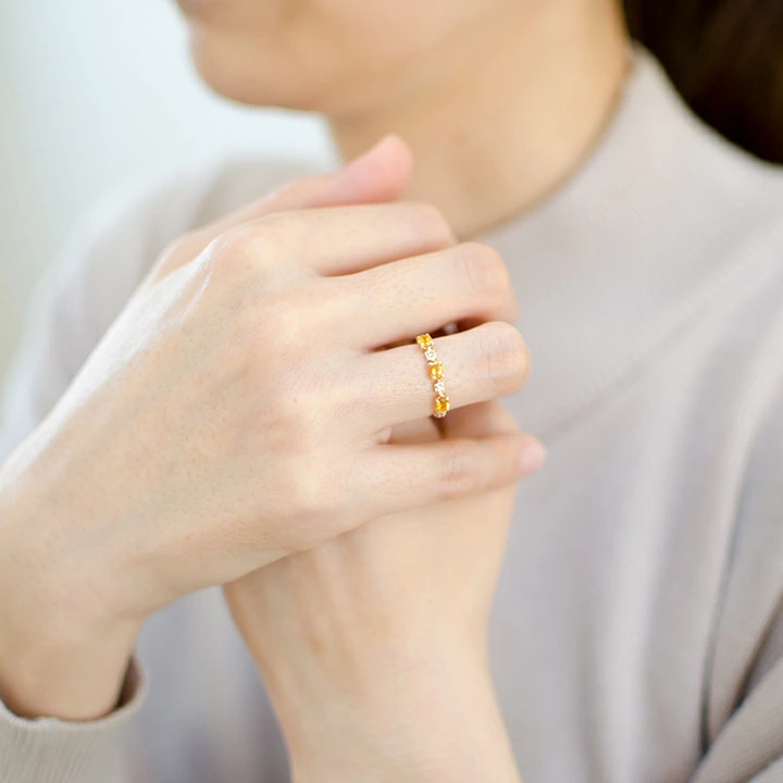 umu -アム- FINE JEWELRY STUIDIOシトリン ダイヤモンド リング 「purezza」rg1332_i2.jpg