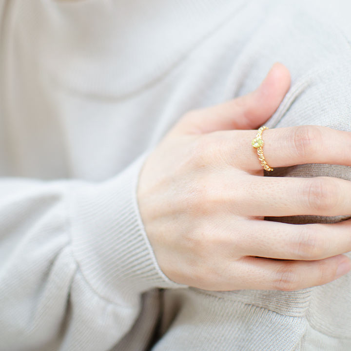 umu -アム- FINE JEWELRY STUIDIOK18 スフェーン バラモチーフ リング 「rosa」rg1335_i3.jpg