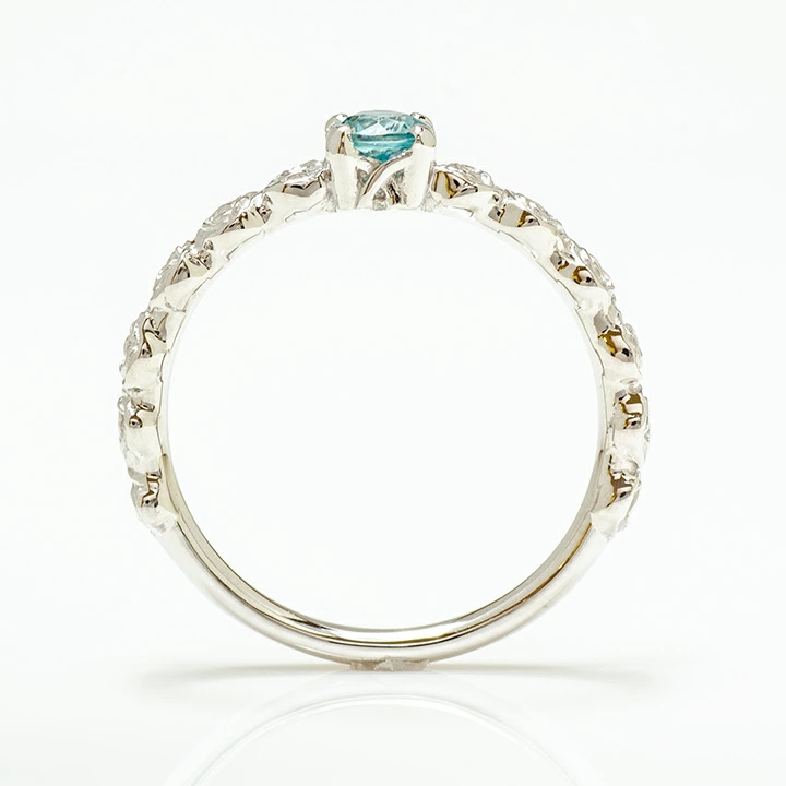 umu -アム- FINE JEWELRY STUIDIOブルージルコン バラモチーフ リング 「rosa」rg1336_s.jpg