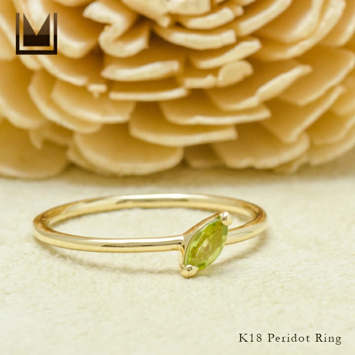 umu -アム- FINE JEWELRY STUIDIOマーキス ペリドット リング 「minuto」rg1338_1.jpg