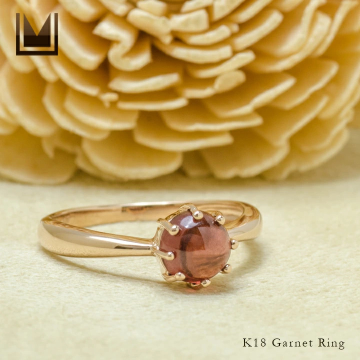 umu -アム- FINE JEWELRY STUIDIOカボション ガーネット リングrg1342_1.jpg