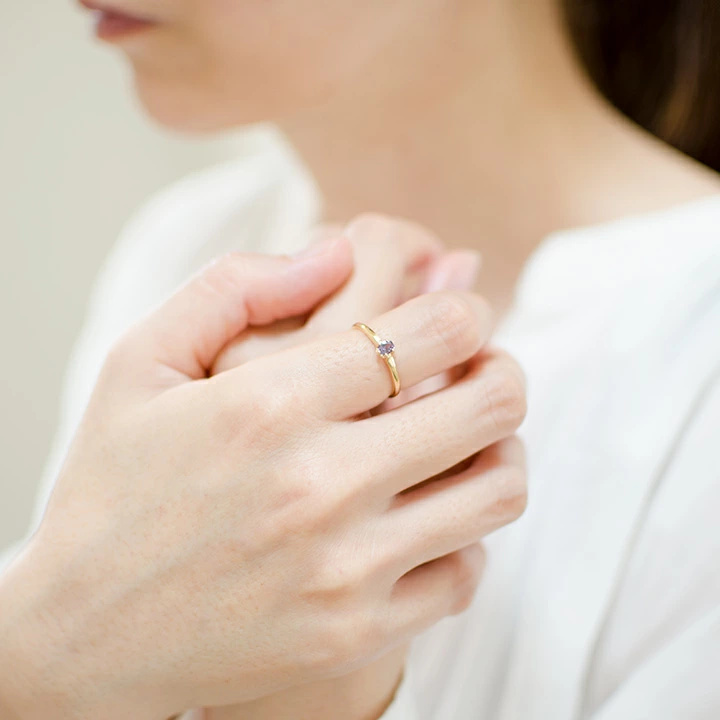 umu -アム- FINE JEWELRY STUIDIOカラーチェンジガーネット ミルククラウン リングrg1345_i2.jpg