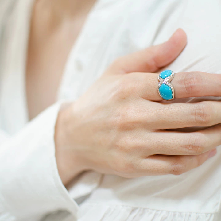 umu -アム- FINE JEWELRY STUIDIOターコイズ ダイヤモンド リングrg1347_i3.jpg