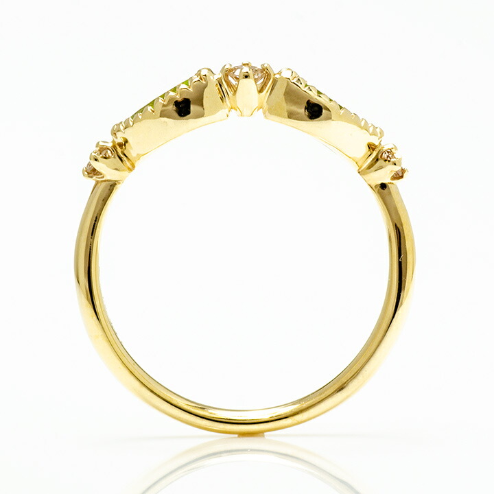 umu -アム- FINE JEWELRY STUIDIOK10 ペリドット ダイヤモンド リング 「aliare」rg1355_s.jpg