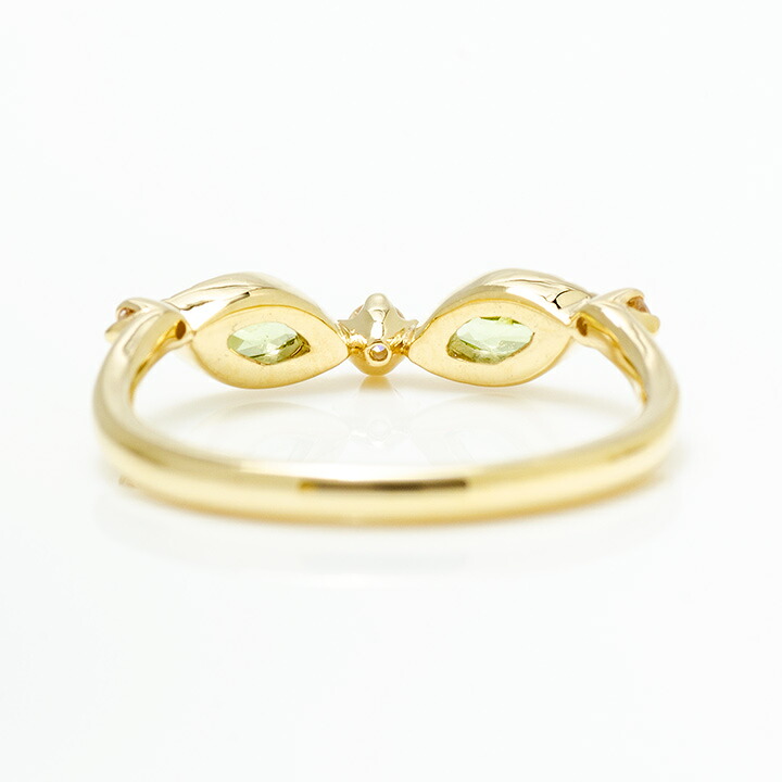 umu -アム- FINE JEWELRY STUIDIOK10 ペリドット ダイヤモンド リング 「aliare」rg1355_u.jpg