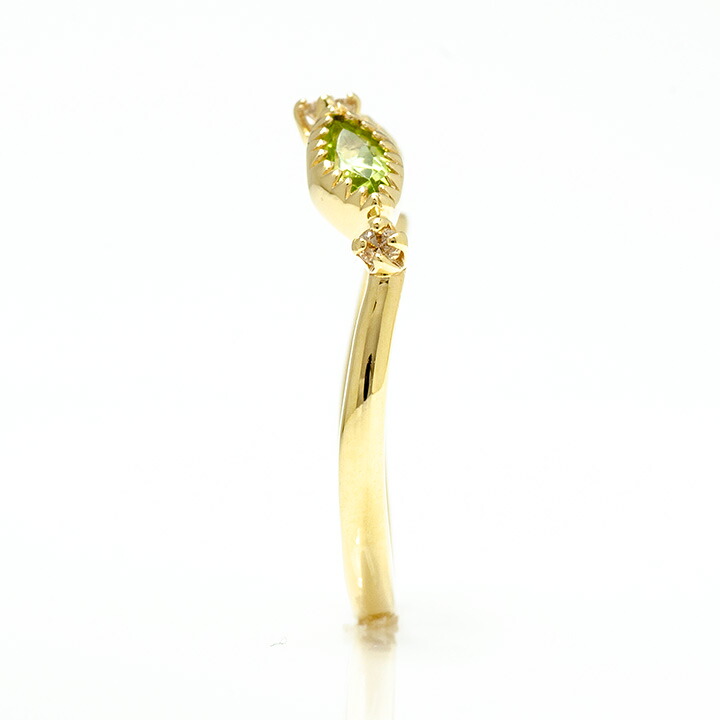 umu -アム- FINE JEWELRY STUIDIOK10 ペリドット ダイヤモンド リング 「aliare」rg1355_y.jpg