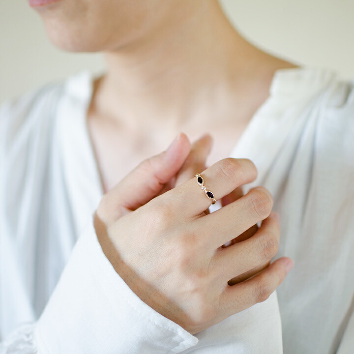 umu -アム- FINE JEWELRY STUIDIOK10 スモーキークォーツ ダイヤモンド リング 「aliare」rg1356_i2.jpg