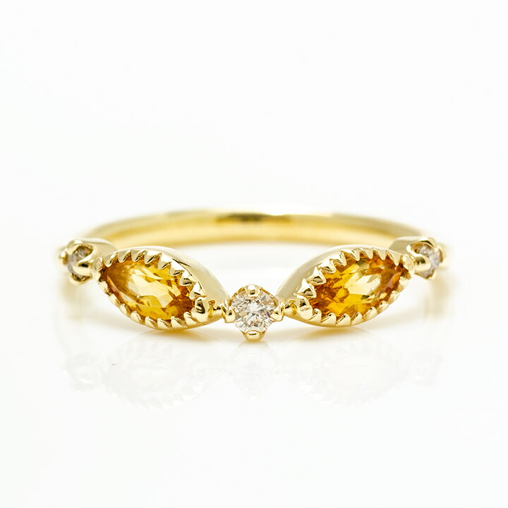 umu -アム- FINE JEWELRY STUIDIOK10 シトリン ダイヤモンド リング 「aliare」rg1357_m.jpg