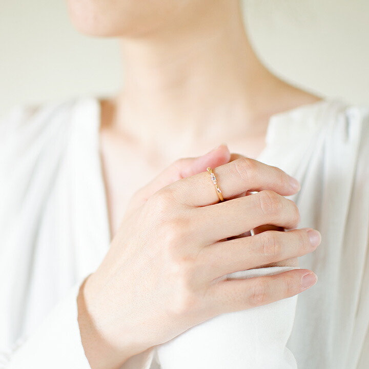 umu -アム- FINE JEWELRY STUIDIOK18 サンタマリアアクアマリン ダイヤモンド リングrg1359_i2.jpg