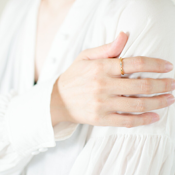 umu -アム- FINE JEWELRY STUIDIOK18 サンタマリアアクアマリン ダイヤモンド リングrg1359_i3.jpg