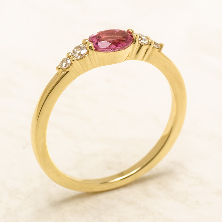umu -アム- FINE JEWELRY STUIDIOピンクトルマリン ダイヤモンド フラワー リングrg1360_kanban2.jpg