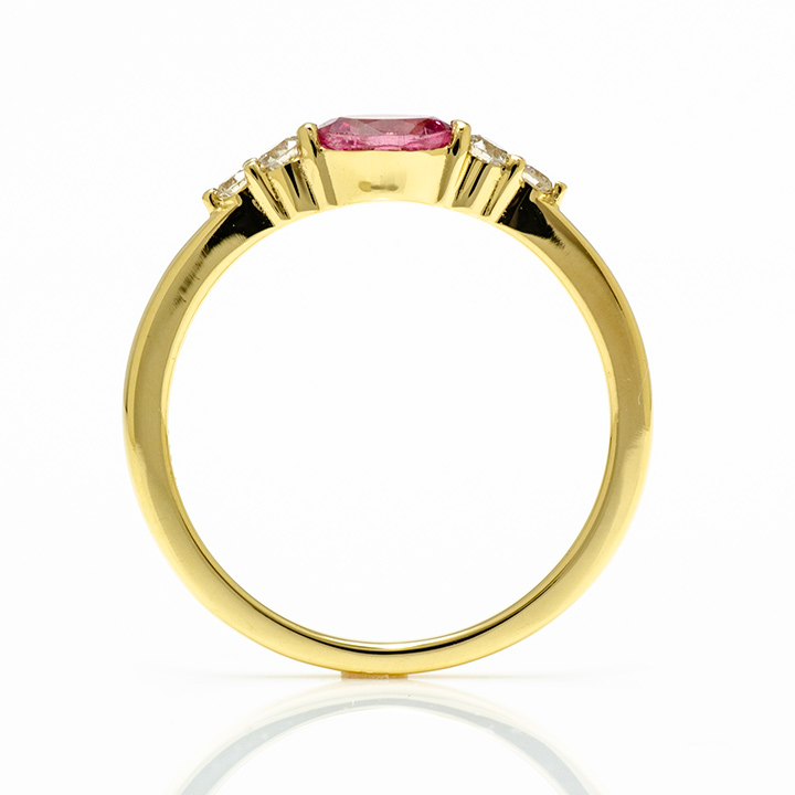 umu -アム- FINE JEWELRY STUIDIOピンクトルマリン ダイヤモンド フラワー リングrg1360_s.jpg