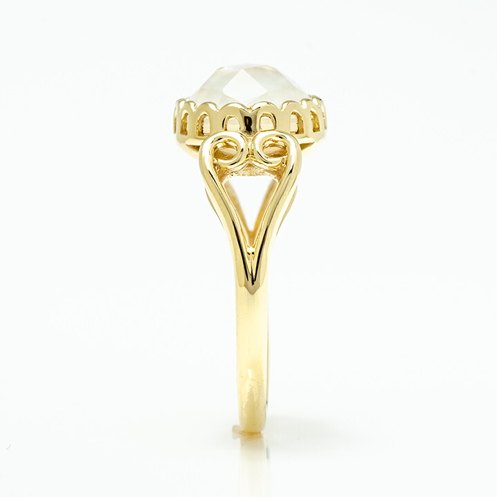 umu -アム- FINE JEWELRY STUIDIOK10 ホワイトシェル＆クリスタル リング 「doma」rg1363_y.jpg