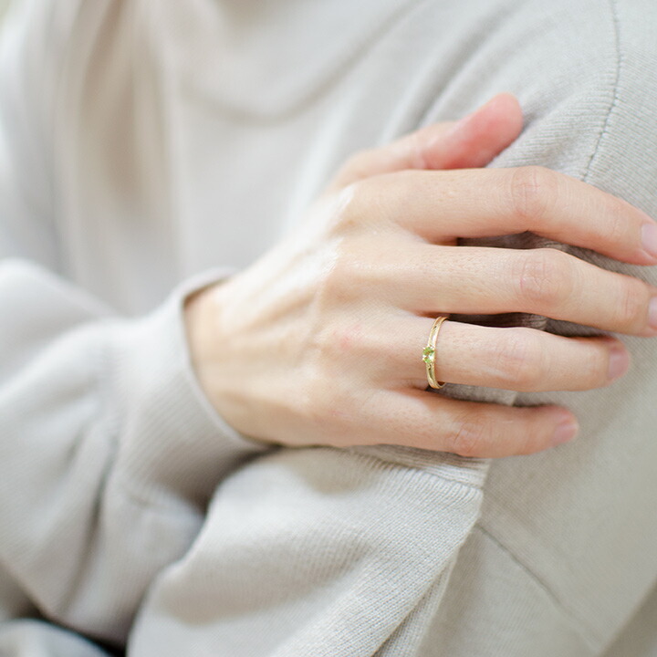 umu -アム- FINE JEWELRY STUIDIOペリドット リング 「celeste」rg1366_i3.jpg