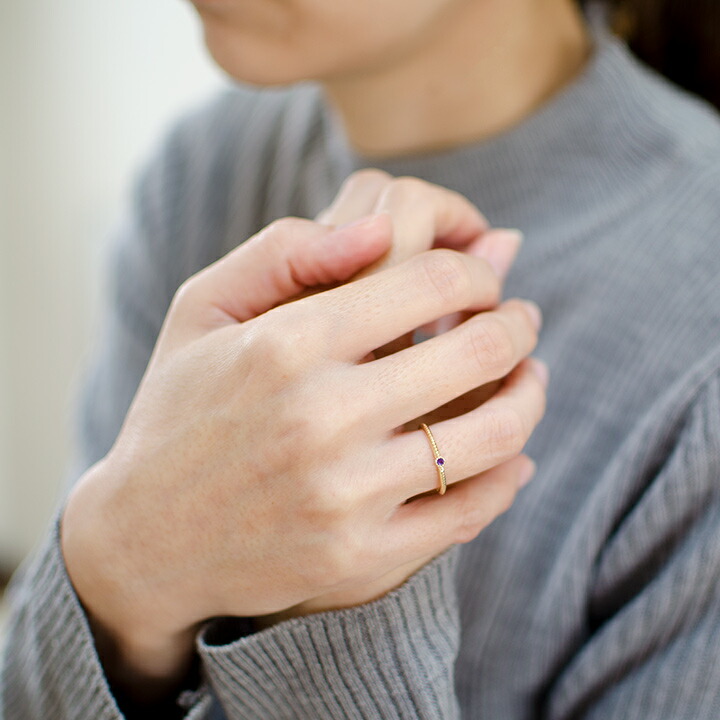 umu -アム- FINE JEWELRY STUIDIOアメシスト リング 「semino」rg1372_i2.jpg