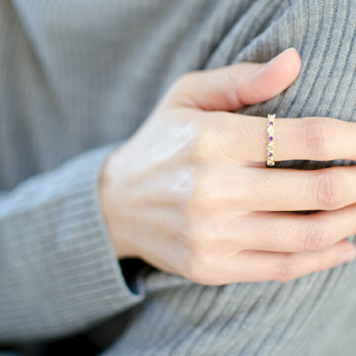 umu -アム- FINE JEWELRY STUIDIOアメシスト ローズ リング 「rosa」rg1377_i3.jpg