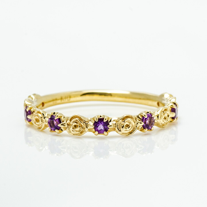 umu -アム- FINE JEWELRY STUIDIOアメシスト ローズ リング 「rosa」rg1377_m.jpg