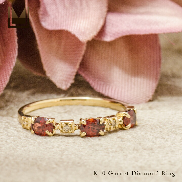 umu -アム- FINE JEWELRY STUIDIOガーネット ダイヤモンド リング 「purezza」rg1379_1.jpg