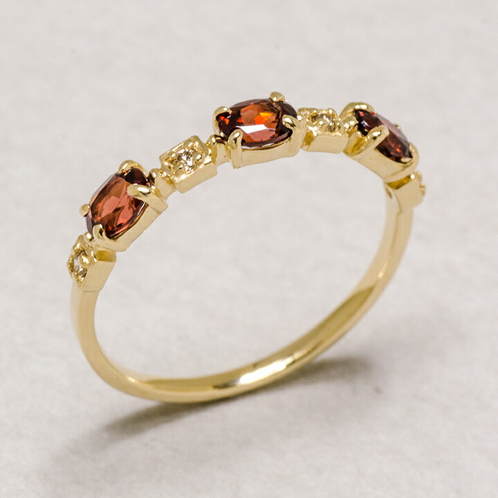 umu -アム- FINE JEWELRY STUIDIOガーネット ダイヤモンド リング 「purezza」rg1379_kanban2.jpg