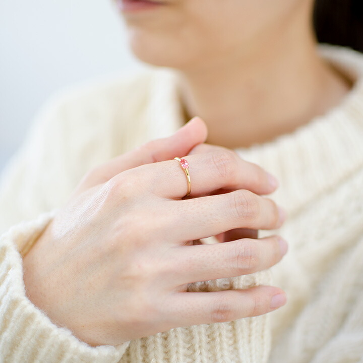 umu -アム- FINE JEWELRY STUIDIOピンキッシュオレンジサファイア リング 「snello」rg1381_i2.jpg