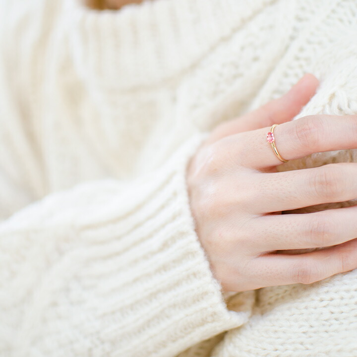 umu -アム- FINE JEWELRY STUIDIOピンキッシュオレンジサファイア リング 「snello」rg1381_i3.jpg