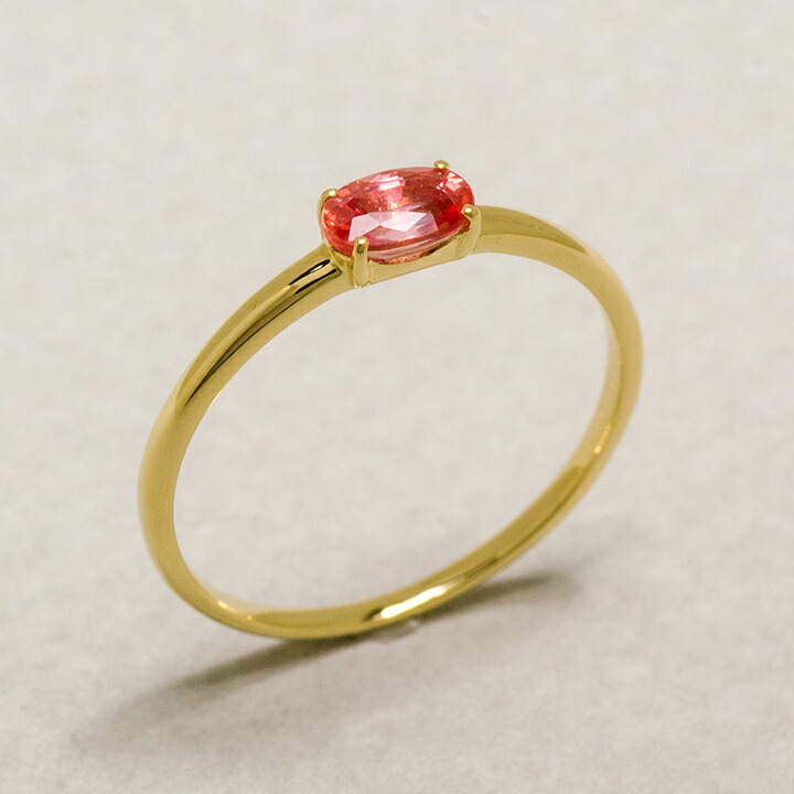 umu -アム- FINE JEWELRY STUIDIOピンキッシュオレンジサファイア リング 「snello」rg1381_kanban2.jpg