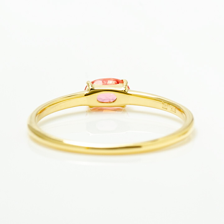 umu -アム- FINE JEWELRY STUIDIOピンキッシュオレンジサファイア リング 「snello」rg1381_u.jpg