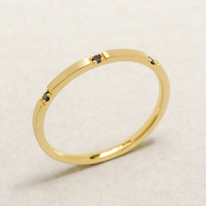 umu -アム- FINE JEWELRY STUIDIOブラックダイヤモンド コーディネート リング 「acuto」rg1384_kanban2.jpg