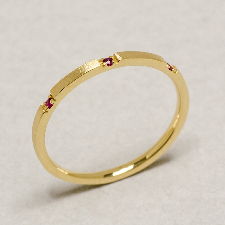 umu -アム- FINE JEWELRY STUIDIOルビー コーディネート リング 「acuto」rg1385_kanban2.jpg