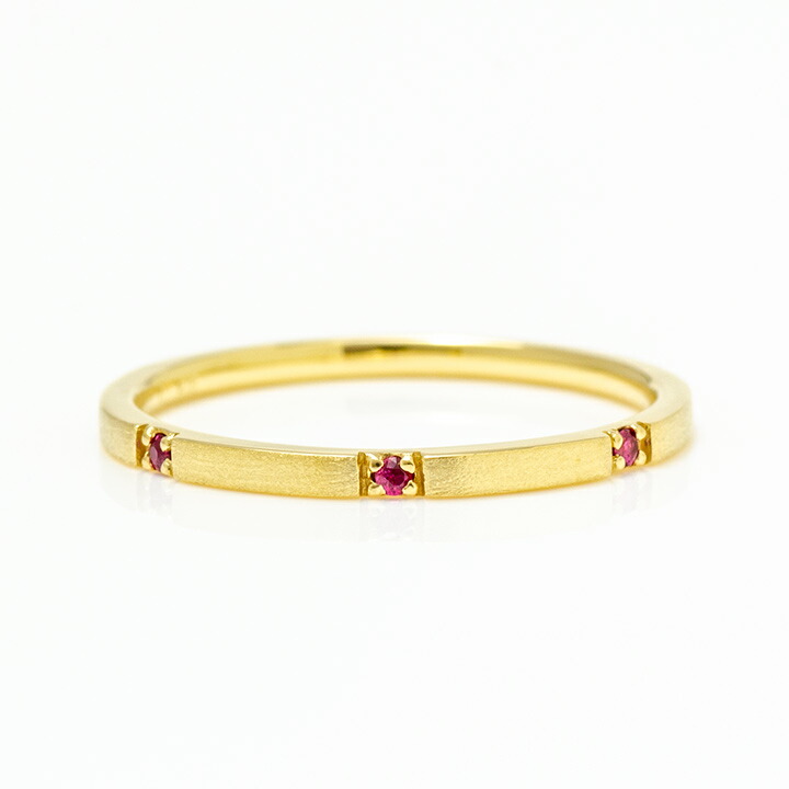 umu -アム- FINE JEWELRY STUIDIOルビー コーディネート リング 「acuto」rg1385_m.jpg