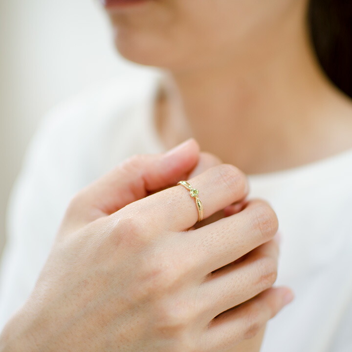 umu -アム- FINE JEWELRY STUIDIOペリドット リング 「nastro」rg1390_i2.jpg